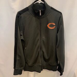 Nike NFL Chicago Bears Onfield Apparel Athletic Zip Up Jacket in Gray Size L